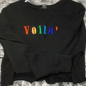 Long sleeve crop